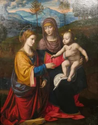 "Madonna z Dzieciątkiem i świętą Katarzyną Aleksandryjską" autorstwa Bernardino Luiniego, Muzeum Sztuki w Cincinnati