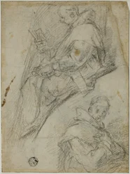 Dwa Studia Kartuzów (recto); Trzy szkice głów kartuzów (verso)