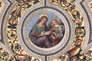 Św. Mateusz, fragment Czterech ewangelistów (fresk)