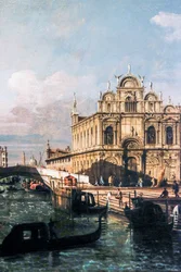Rio dei Mendicanti i Scuola di San Marco (olej na płótnie)