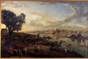 Widok Warszawy z przedmieścia Pragi Obraz Bernardo Bellotto (1720-1780)