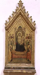 Madonna z Dzieciątkiem na tronie SS. Piotr i Paweł i Aniołowie (tempera na panelu)