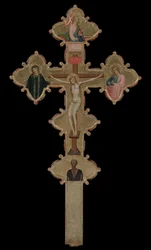 Przenośny, dwustronny krzyż prostokątny, 1335-1340