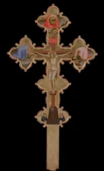 Przenośny, dwustronny krzyż, 1335-1340