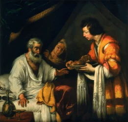 Izaak błogosławi Jakuba, początek XVII wieku