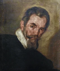 Portret kompozytora Claudio Monteverdiego (1567-1643) autorstwa Strozziego, Bernardo (1581-1644) Ze zbiorów prywatnych