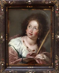 Święta Katarzyna Aleksandryjska (ok. 290- męczennik 307). Obraz Bernardo Strozziego, znany jako Cappucino (1581-1644), olej na płótnie, przed 1630. Sztuka włoska XVII wiek. Staatsgalerie, Stuttgart (Niemcy).