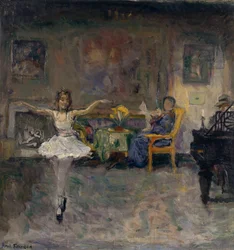 Rodzinna sielanka (olej na płótnie)