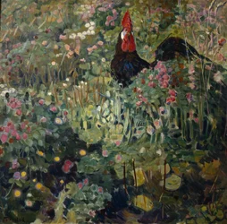 Kogut (olej na płótnie)