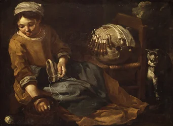 Lacemaker, ca. 1665.