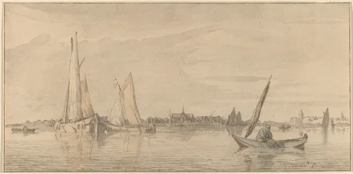 Rzeka z Miastem, 1775.