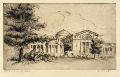 Fine Arts Building, Chicago (fasada, zachód)
