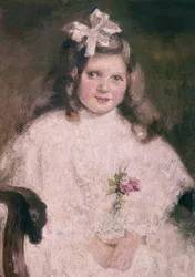 PORTRET CÓRKI - XIX WIEK - IMPRESJONIZM FRANCUSKI