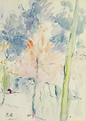 Czerwone drzewo w lesie, 1893