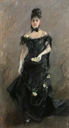 Kobieta w czerni albo Przed teatrem, 1875
