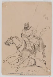 Czwarta Nieregularna Kawaleria, c.1845 (akwarela)