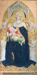 Madonna z Dzieciątkiem i czterema aniołami na tronie, ok. 1433 (tempera i złoto płatkowe na panelu)
