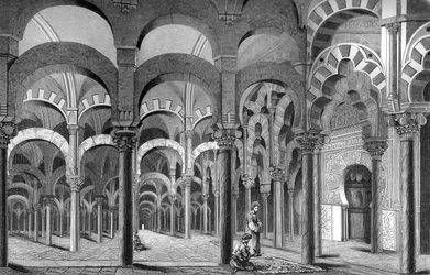 Mezquita, Kordoba, Hiszpania, 1849 r.