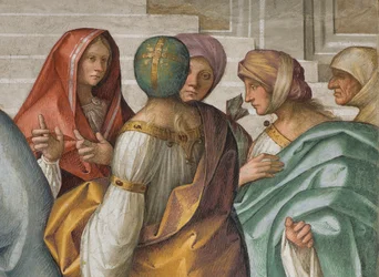 Nawa Centralna, Drugie Przęsło Północne, Wesele Dziewicy, Boccaccio Boccaccino 1514-15, Szczegół