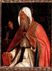 Apostoł Święty Mateusz (Apostoł Mateusz) Obraz Boccaccio Boccaccino (1467-1524) Florencja, Palazzo Pitti