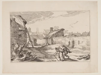 Płytka 11, z Pejzaże z zabudowaniami wiejskimi