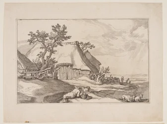 Plate 3, z Landscapes with Farmhouses (Krajobrazy z zagrodami)