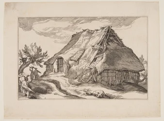 Plate 9, z Landscapes with Farmhouses (Krajobrazy z zagrodami)