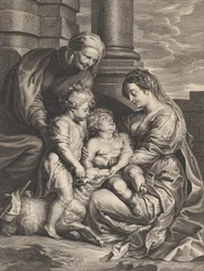 Dziewica i Dzieciątko Jezus ze św. Anną i św. Janem Chrzcicielem, ca. 1640-59..