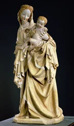 Madonna Krumauer, ok. 1400 (kamień polichromowany)