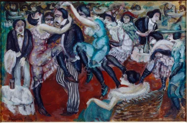 „Śpiewająca kawiarnia” (Śpiewająca kawiarnia) - Obraz Borysa Dmitriewicza Grigoriewa (1886-1939)