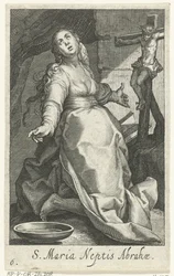 Heilige Maria als kluizenares Święta Maria Siostrzeniec Abrahama (tytuł na obiekcie) Kluizenaressen (tytuł serii) Święta Pustynia Ascetów (tytuł serii)