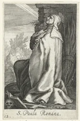 Św. Paula z Rzymu jako pustelnik S. Paula Romana (tytuł na obiekcie) Pustelnicy (tytuł serii) Sacra Eremus Ascetriarum (tytuł serii)