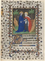 Kartki z Księgi Godzin: Nawiedzenie i Chrystus w sądzie, ok. 1930. 1415.
