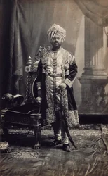 Maharadża Jagatjit Singh z Kapurthali, ok. 1903 r. (odbitka albuminowa)