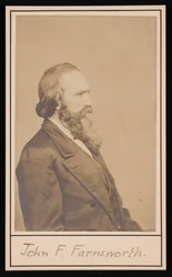 Portret Johna Franklina Farnswortha 1820-1897, przed 1897.
