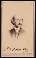 Portret LaFayette Sabine Foster 1806-1880, przed 1869.