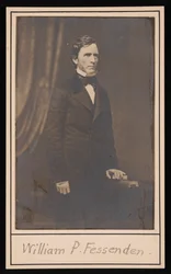 Portret Williama Pitta Fessendena 1806-1869, przed 1869.