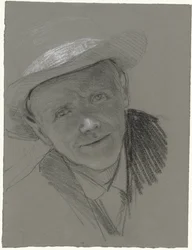 Portret mężczyzny w kapeluszu