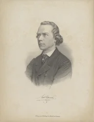 Portret pianisty i kompozytora Carla Heinricha Carstena Reinecke 1824-1910 , ok. 1930 r. 1850.