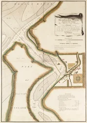 Mapa rzeki Hoogly, ok. 1777 r. (rycina)