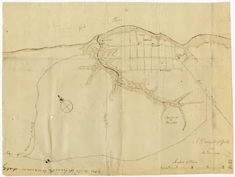 Mapa Yorktown, Wirginia, październik 1781 r.
