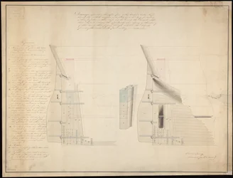 Plan steru i słupka rufowego dla "Erebus" (1826) i "Terror" (1813)