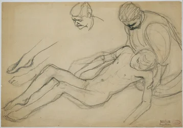 Stawanie się i przemijanie (szkic), ok. 1920 (ołówek na papierze)