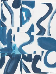 Dynamiczny niebieski abstrakt