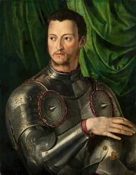 Kosma I Medyceusz w zbroi