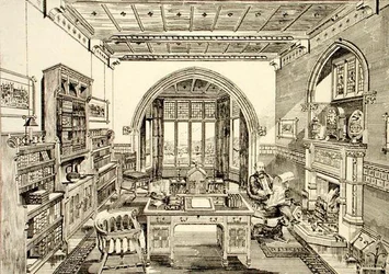 Widok wnętrza biblioteki