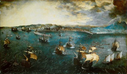 Widok na zatokę Neapolitańską, ok. 1550-1565.