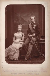 Następca tronu Rudolf z księżniczką Stefanią Belgijską z okazji ich zaręczyn, 1880