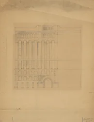 Mills Building, San Francisco, Kalifornia, Szkic projektowy