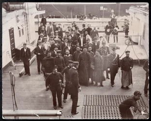 Chiński mąż stanu Li Hung-Chang podczas wizyty w USA, 1896